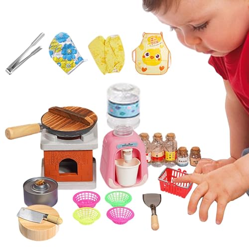 Kinderküchenzubehör,Spielzeugküchenzubehör | Stellen Sie Sich vor, Kochspielzeug zu Kochen | Rollen Sie Küchenzubehör, Spielzeug, pädagogisches Küchenspielzeug für Kleinkinder im Alter von 3–5 Jahren von Generisch