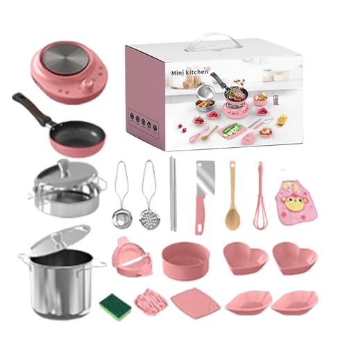 Kinderküchenzubehör | 22-teiliges Küchen-Rollenspiel Set,Realistisches Kochgeschirr-Set Für Kinder Mit Kleinen Töpfen & Pfannen Interaktive Spielmöglichkeiten Feinmotorik Förderung Kindersicher Kinderküchenzubehör | 22-teiliges Küchen-Rollenspiel Set,Realistisches Kochgeschirr-Set Für Kinder Mit Kleinen Töpfen & Pfannen Interaktive Spielmöglichkeiten Feinmotorik Förderung Kindersicher von Generisch