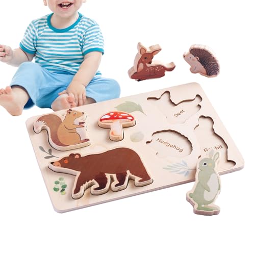 Kinderpassendes Spiel, Formpassungsrätsel,Pädagogisches interaktives Holzlernspielzeug | Brain Teaser Puzzle -Spiel, Reise Matching Board für Zuhause, Kinder, Junge von Generisch