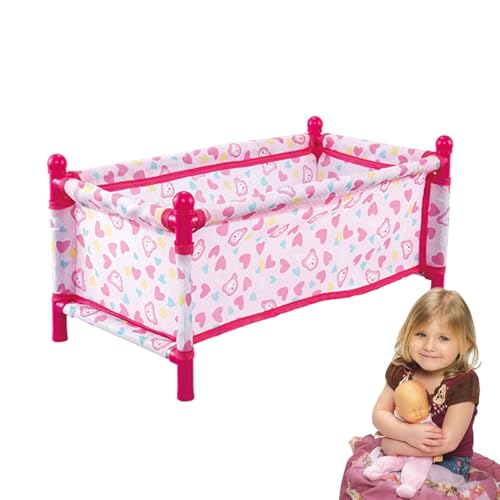 Kinderpuppenbett, Kinderpuppenwiege, Puppenzubehör, Puppe Rollenspiel Spielzeug Kinderwagen, realistische Kinder Puppe Autositz Wiege für Mädchen Kinderpuppenbett, Kinderpuppenwiege, Puppenzubehör, Puppe Rollenspiel Spielzeug Kinderwagen, realistische Kinder Puppe Autositz Wiege für Mädchen von Generisch