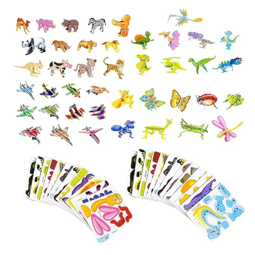 Kinderpuzzles, Puzzles für Kinder | Cartoon-Papier-Puzzles | 100 Stück -Puzzlespielzeug, Feinmotorik-Stielspielzeug, Reisespiel, Kunsthandwerk für Kinder von Generisch