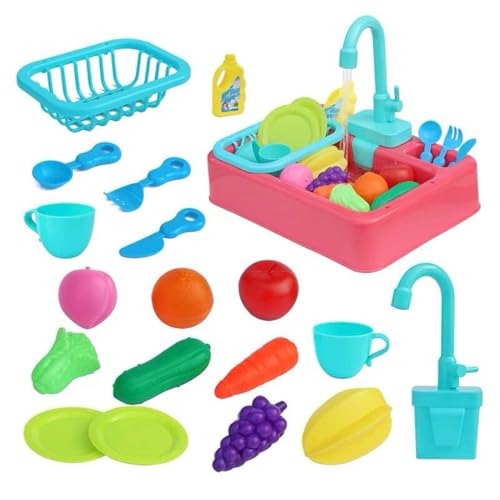 Kinderspiel Waschbecken | Automatisches Wasserkreislaufsystem - Interaktives Wasserspiel Tisch Für Kinder Ab 1 Jahr Und Mädchen Drinnen Und Draußen Kinderspiel Waschbecken | Automatisches Wasserkreislaufsystem - Interaktives Wasserspiel Tisch Für Kinder Ab 1 Jahr Und Mädchen Drinnen Und Draußen von Generisch