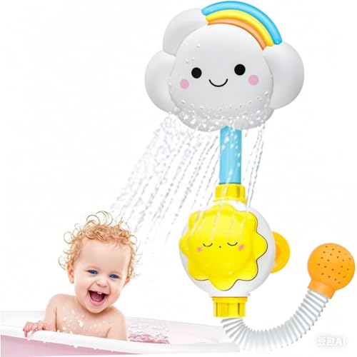 Kinderspielzeug Badezimmer Dusche mit Wasserhahn & Regenbogen-Spritzer | Sicherer Babyspielzeug Dusche für Kleinkinder – Spaß im Bad mit Wolken- und Wassereffekten Kinderspielzeug Badezimmer Dusche mit Wasserhahn & Regenbogen-Spritzer | Sicherer Babyspielzeug Dusche für Kleinkinder – Spaß im Bad mit Wolken- und Wassereffekten von Generisch