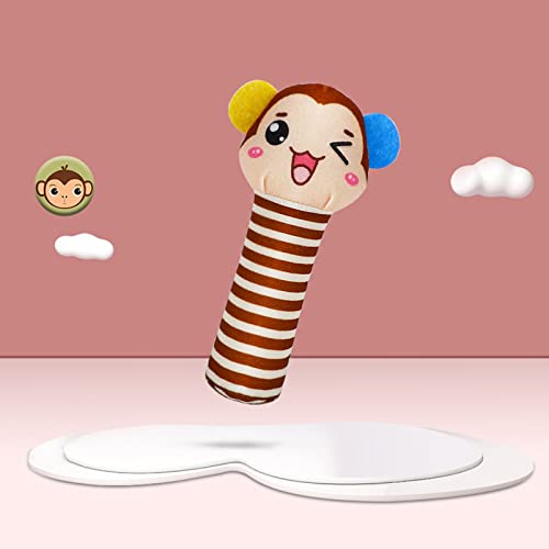 Kinderspielzeug Lernspielzeug Sensory Toys Stuffed Pädagogisches Pair Babyrassel Rasselspielzeug Funny Shape Toy Handrassel für Babys Plüsch ab 0+ MonatenBaby Unisex Greif Baby (B, One Size) von Generisch
