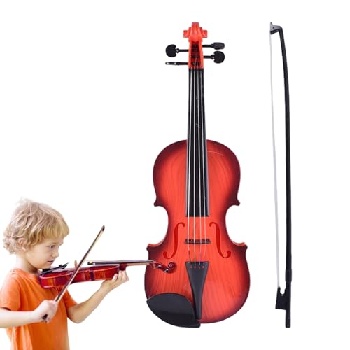 Kinderspielzeuggeige, einstellbares String -Musikinstrument (17 × 48 cm), Spielzeuggeige für Anfänger, Bildungsmusikpraxis für , Mädchen, Zuhause, Reisen, Geburtstag, Familienlernen von Generisch