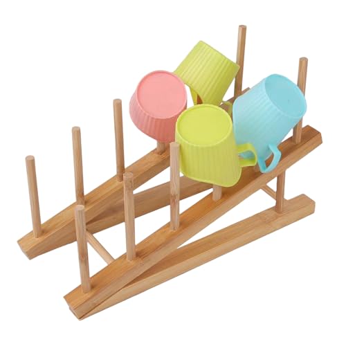 Kindertür, Holztür | Laptopständer aus Holz, Aussteller, flexibles Kinderregal, Abtropfgestell für Küche, multifunktionales Küchenregal für Schlafzimmer von Generisch