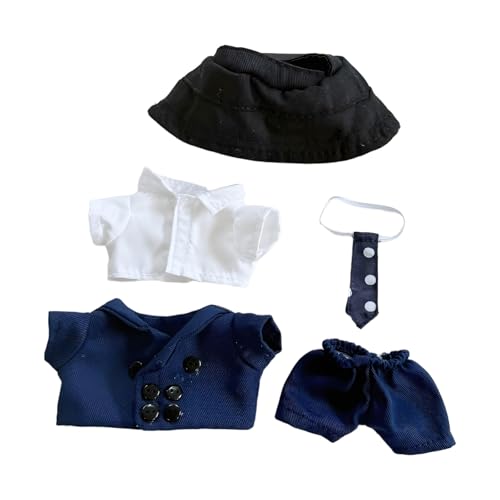Kinderwagen Puppenwagen 17 cm große Macaron-Puppenanhänger, Mode-Outfit-Zubehör-Set, -Puppenkleidungs-Dekorationsset zur Ausstellung weicher Stoff, süße Ornamente im Puppenhaus Zubehör (Navy, 5cm) Kinderwagen Puppenwagen 17 cm große Macaron-Puppenanhänger, Mode-Outfit-Zubehör-Set, -Puppenkleidungs-Dekorationsset zur Ausstellung weicher Stoff, süße Ornamente im Puppenhaus Zubehör (Navy, 5cm) von Generisch