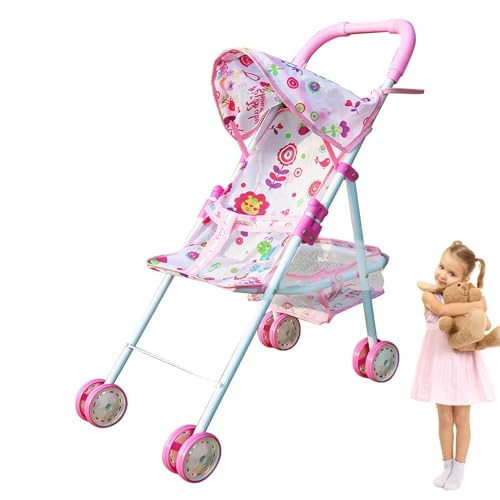 Kinderwagen Spielen | Faltbarer Kinderwagen mit unterem Korb,Zubehör für Mädchenpuppen ab 3 Jahren Kinderzubehör für Mädchenpuppen Lieblingsspielkamerad Kinderwagen Spielen | Faltbarer Kinderwagen mit unterem Korb,Zubehör für Mädchenpuppen ab 3 Jahren Kinderzubehör für Mädchenpuppen Lieblingsspielkamerad von Generisch
