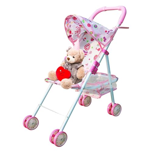 Kinderwagen Spielen | Kinderwagen mit unterem Korb für Kinder | Zubehör für Mädchenpuppen ab 3 Jahren Kinderzubehör für Mädchenpuppen Lieblingsspielkamerad Kinderwagen Spielen | Kinderwagen mit unterem Korb für Kinder | Zubehör für Mädchenpuppen ab 3 Jahren Kinderzubehör für Mädchenpuppen Lieblingsspielkamerad von Generisch