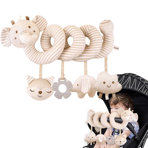 Kinderwagen Spielzeug Baby Activity Spirale Mit Musik Hängendes Plüsch Spielzeug für Kinderbett Autositz Babyschale Neugeborene Geschenk Mädchen Junge 0-12 Monate Elefanten Design Soft Touch Kinderwagen Spielzeug Baby Activity Spirale Mit Musik Hängendes Plüsch Spielzeug für Kinderbett Autositz Babyschale Neugeborene Geschenk Mädchen Junge 0-12 Monate Elefanten Design Soft Touch von Generisch