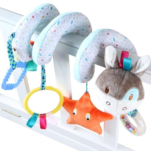Kinderwagen für Autositz Spielzeug, Kinderwagen Aktivitätsspielzeug, Kinder sensorisches hängbares Spiel, Weiche Hangable Tierform für Kinder und Spielen Kinderwagen für Autositz Spielzeug, Kinderwagen Aktivitätsspielzeug, Kinder sensorisches hängbares Spiel, Weiche Hangable Tierform für Kinder und Spielen von Generisch