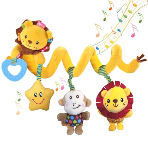 Kinderwagenspielzeug für Babys, Baby -Autositzspielzeug, Aktivität Play Doll Plüsch Löwenwagen -Spielzeug, Weiches Kinderbett -Accessoires Spirales sensorisches Spiel für Kinder Kinderwagenspielzeug für Babys, Baby -Autositzspielzeug, Aktivität Play Doll Plüsch Löwenwagen -Spielzeug, Weiches Kinderbett -Accessoires Spirales sensorisches Spiel für Kinder von Generisch