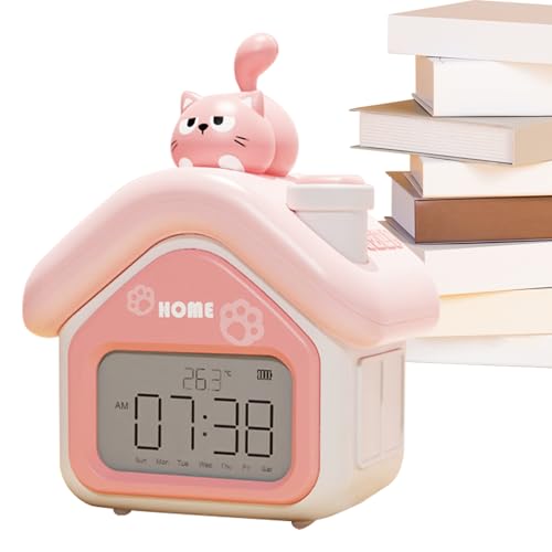 Kinderwecker für Mädchen, digitale süße Kleinkinduhr mit LED-Anzeige, intelligente Haushaltsgeräte für Geburtstag, Nacht, Kleinkind, Kindergarten, Schlafsaal, Schule, Nachttisch, Kinderzimmer, Büros Kinderwecker für Mädchen, digitale süße Kleinkinduhr mit LED-Anzeige, intelligente Haushaltsgeräte für Geburtstag, Nacht, Kleinkind, Kindergarten, Schlafsaal, Schule, Nachttisch, Kinderzimmer, Büros von Generisch
