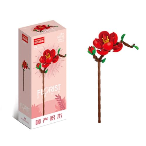 Kirschblüte Bausteine Set – Kreative DIY Deko Blume, Botanisches Spielzeug | Geschenkidee für Mädchen & Frauen von Generisch