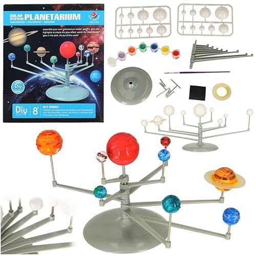 Kit Solarsystem DIY für Kinder 6-8 Jahre - Puzzle 3D Sonnensystem zum Bauen - Wissenschaftliche Geschenke Planetarium Astronomisch Spiele Planeten von Generisch