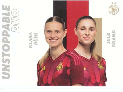 Klara Bühl & Jule Brand unaufhaltsam Duo DFB-Team 2025, Panini Fußball Sammelkarte DUO-03 von Generisch