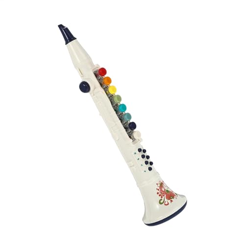 Klarinette Kinderspielzeug, Kinder Kleines Musikinstrument, Interaktiver Klarinettenspielzeug, Farbenfrohes Design, Helles Und Unterhaltsames Design, Weiß, Für Kinder Frühe Musikausbildung Klarinette Kinderspielzeug, Kinder Kleines Musikinstrument, Interaktiver Klarinettenspielzeug, Farbenfrohes Design, Helles Und Unterhaltsames Design, Weiß, Für Kinder Frühe Musikausbildung von Generisch