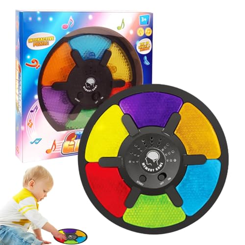Klassische Brettspiele zum Auswendiglernen von Farben, Spielzeug zum Auswendiglernen mit Geräuschen - Merkspiel Light Up Brain Elektronisches Spiel,Interaktives Challenge Toy Color Klassisches Brettsp von Generisch