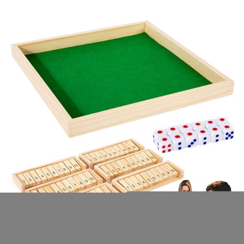 Klassisches Würfelbrettspiel Shut The Box Reisespiel Familienabend Teambuilding Gesellschaftsspiel Für Camping Kaffeetisch Feiern Tischaktivität von Generisch