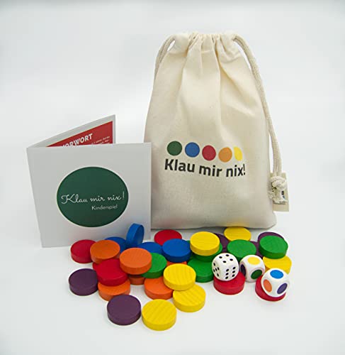 Klau Mir nix - Kinderspiel aus Holz ab 3 Jahre (Reisespiel / Lernspiel / Holzspiel / Zählen Lernen / Farben Lernen) von Generisch