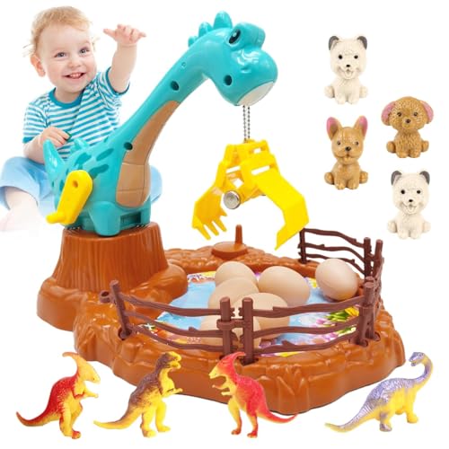 Generisch Klauenspielmaschine, Dinosaurierklauenmaschine | Dinosaurierautomatenspielzeug Klaue - Desktop Interactive Game, Miniaturtiere Clip -Figuren für 3+ & Mädchen von Generisch