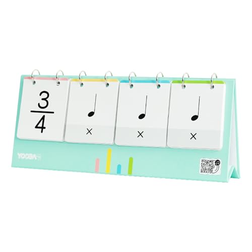 Klavier -Rhythmus -Trainingskarte - Mehrfach Rhythmus Klaviermusik Rhythmus -Lernkarte | Einfach zu bedienen Musikrhythmus -Lernwerkzeuge | Musik Rhythmuskarte für Anfänger und Musikstudenten von Generisch