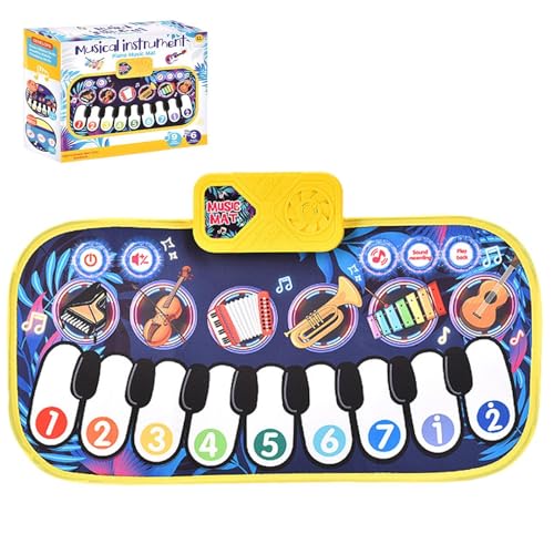 Klaviermatte, Babyspielmatte mit Klavier | Interaktives Fußbodenklavier für Babys,Tastatur -Lernspielzeug, elektronisches Musikspielzeug, Kleinkindmusikinstrumente für und Mädchen Klaviermatte, Babyspielmatte mit Klavier | Interaktives Fußbodenklavier für Babys,Tastatur -Lernspielzeug, elektronisches Musikspielzeug, Kleinkindmusikinstrumente für und Mädchen von Generisch