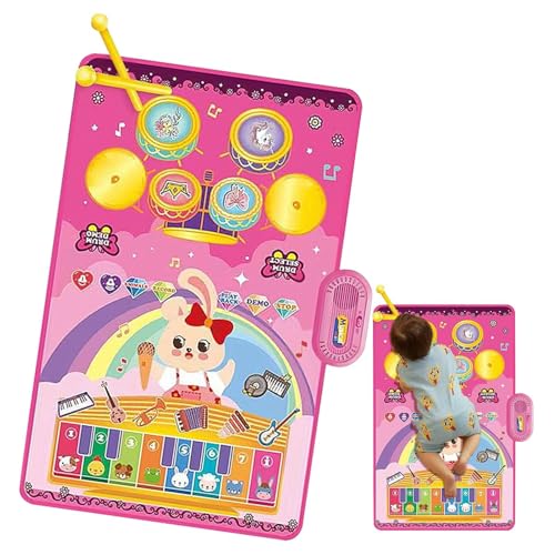 Klaviermatte, Boden Klavier,Elektronische Touch Play Mat - Pädagogische sensorische Entwicklungsaktivitäten, interaktiver Teppich für Mädchen im Alter von 3+ von Generisch