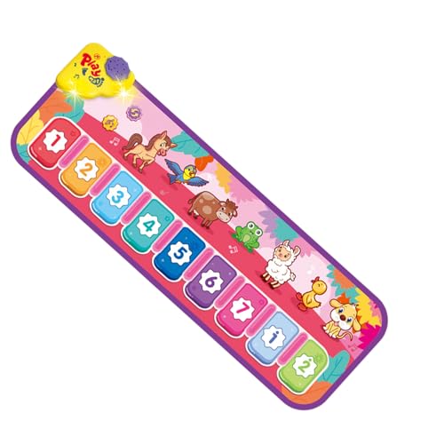 Klaviermatte für Kinder, Bodenklaviermatte,Musik-Klavier-Tastatur-Tanzmatte|Klavier-Touch-Spielmatte, Touch-Play-Tanzmattenspielzeug mit integrierten Liedern, unterhaltsam und lehrreich für Kinder von Generisch