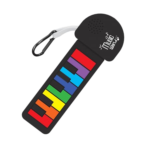 Klavierschlüsselkette - 8,54 Zoll Tastaturinstrument Schlüsselbund, Silikon -Roll -up -Tastatur Klavier | Musikinstrumente für Reisen, Schule, Aktivitäten im Freien, Zuhause, Park von Generisch