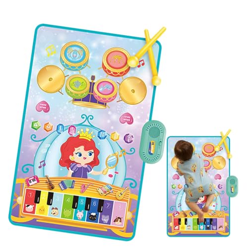 Klavierspiel Mat, Musikmatte - Elektronische Touch Play Mat | Pädagogische sensorische Entwicklungsaktivitäten, interaktiver Teppich für Mädchen im Alter von 3+ Klavierspiel Mat, Musikmatte - Elektronische Touch Play Mat | Pädagogische sensorische Entwicklungsaktivitäten, interaktiver Teppich für Mädchen im Alter von 3+ von Generisch