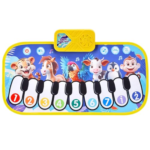Klavierspiel Mate für Baby, Baby Klaviermatte | Animal Sounds Floor Piano Matte | -Musikinstrumente, Kriechspielzeug, Keyboard -Lernspielzeug für Zuhause und Schule Klavierspiel Mate für Baby, Baby Klaviermatte | Animal Sounds Floor Piano Matte | -Musikinstrumente, Kriechspielzeug, Keyboard -Lernspielzeug für Zuhause und Schule von Generisch