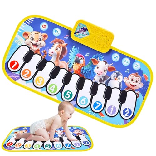 Klavierspiel Mate für Baby, Baby Klaviermatte | Tragbares Fußbodenklavier mit Tierklängen,-Musikinstrumente, Kriechspielzeug, Keyboard -Lernspielzeug für Zuhause und Schule Klavierspiel Mate für Baby, Baby Klaviermatte | Tragbares Fußbodenklavier mit Tierklängen,-Musikinstrumente, Kriechspielzeug, Keyboard -Lernspielzeug für Zuhause und Schule von Generisch