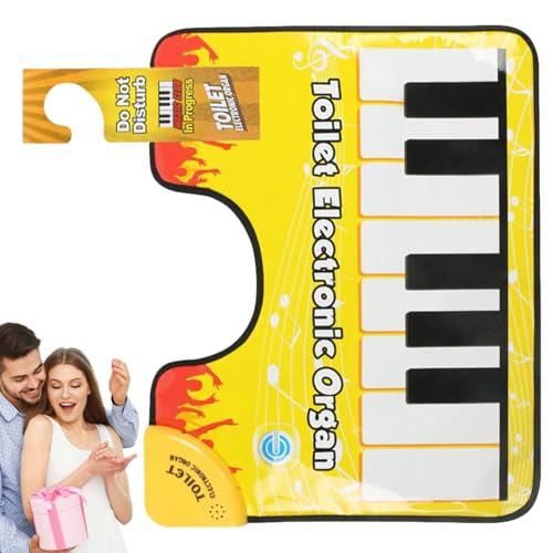 Klaviertastatur-WC-Matte, interaktiver Badteppich, Kinder-Klaviermusik-Tanzmatte, multifunktionale Touch-Play-Tastatur, Töpfchen, Musik-WC für Waschraum von Generisch