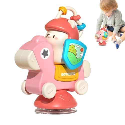 Klebriger Spinner High Stuhl Aktivitätsspielzeug, Hochstuhlaktivitätsspielzeug - Cartoon -Entwicklungsschalenspielzeug mit Saugnapfbecher - Baby -Zahnen Kauentisch Spinner für Auto & Kinderwagen Klebriger Spinner High Stuhl Aktivitätsspielzeug, Hochstuhlaktivitätsspielzeug - Cartoon -Entwicklungsschalenspielzeug mit Saugnapfbecher - Baby -Zahnen Kauentisch Spinner für Auto & Kinderwagen von Generisch