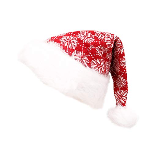 Kleid Weihnachten Dicke Kappe Fancy Soft Santa Urlaub Hut Plüsch Niedlich Baseball Caps Sportmütze (B, Einheitsgröße) von Generisch