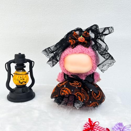 Kleidung Labubu Halloween Pumpkin Outfit Plüsch, Puppen Bekleidung DIY Outfit Set, Weiches Puppen-Kleidungsset, Elastisch & Detailreich, Plüschtier-Bekleidung Kleidung Labubu Halloween Pumpkin Outfit Plüsch, Puppen Bekleidung DIY Outfit Set, Weiches Puppen-Kleidungsset, Elastisch & Detailreich, Plüschtier-Bekleidung von Generisch