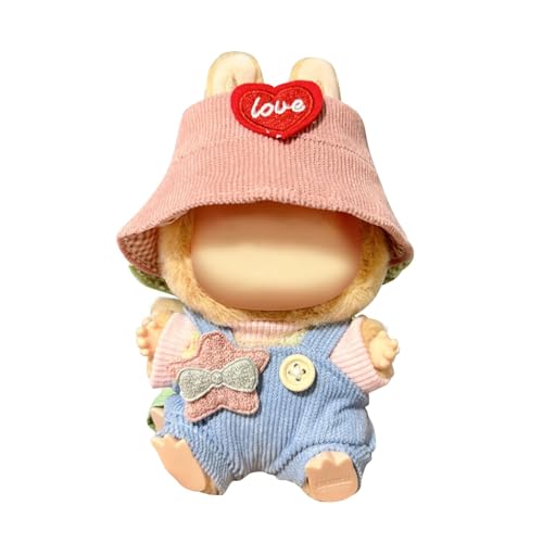 Kleidung für 17 cm Labu Puppen, Kuscheltier Bekleidung Set Outfit Zubehör für 17cm Labu Plush Toy, Puppenzubehör, Süße Puppe Klamotten Puppenkleidung für Labobo Puppen Kinder Geschenke (A1) von Generisch