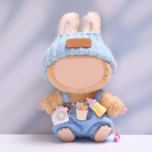 Kleidung für 17 cm Labu Puppen, Kuscheltier Bekleidung Set Outfit Zubehör für 17cm Labu Plush Toy, Puppenzubehör, Süße Puppe Klamotten Puppenkleidung für Labobo Puppen Kinder Geschenke (H1) von Generisch