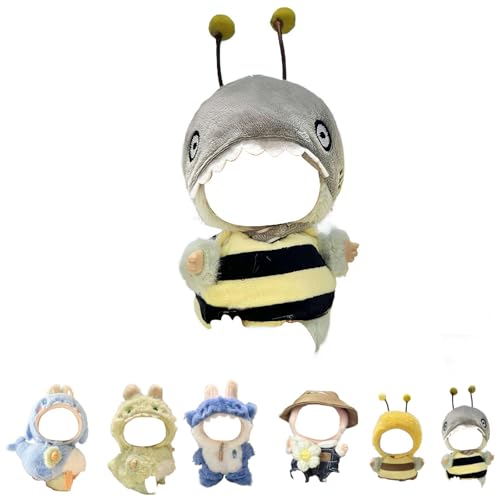 Kleidung für 17 cm große Puppen, niedliches Tierkleidungszubehör, Puppe, weicher Baumwoll-Kleidungsersatz (keine Puppe) (Biene A) von Generisch