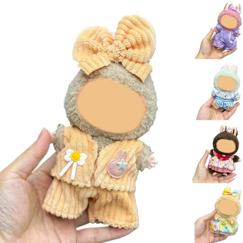 Kleidung für 17 cm große Puppen Lobuboo, La-bubu Kleidungsset, stilvolle schicke Puppenkleidung, niedlicher Overall, Hüte, Kleidung, Zubehör, Outfit geeignet für 17 cm große Puppe, weiche Kleidung Kleidung für 17 cm große Puppen Lobuboo, La-bubu Kleidungsset, stilvolle schicke Puppenkleidung, niedlicher Overall, Hüte, Kleidung, Zubehör, Outfit geeignet für 17 cm große Puppe, weiche Kleidung von Generisch