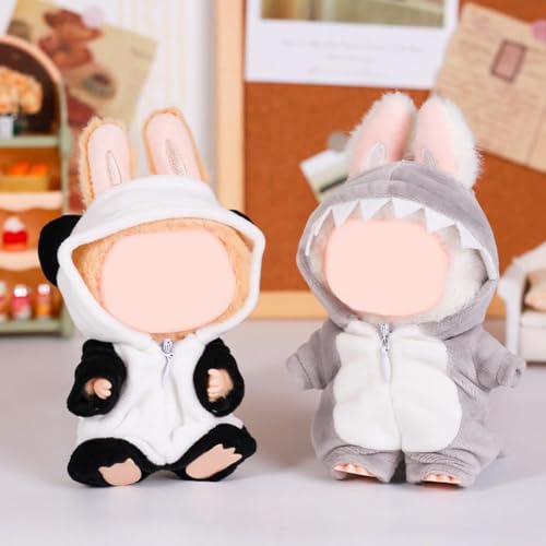 Kleidung für Labu, Kleidung für 17 cm Puppen-Outfit, Persönlichkeit entzückende Puppen-Kleidungszubehör, niedliche Plüschkleidung für La Bu-Puppe Junge und Mädchen für beste Geschenke, keine Puppe Kleidung für Labu, Kleidung für 17 cm Puppen-Outfit, Persönlichkeit entzückende Puppen-Kleidungszubehör, niedliche Plüschkleidung für La Bu-Puppe Junge und Mädchen für beste Geschenke, keine Puppe von Generisch