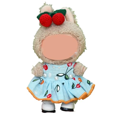 Kleidung für Puppe Niedliche Mini Plüsch Puppen Kleidung Outfit nur Bekleidungs zubehör für 17cm Puppen Pullover Hoodie Kleidung DIY Kinder Geschenke Bekleidungs Zubehör (Stil-E) von Generisch