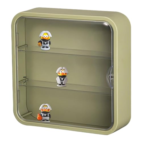 Kleine Figuren-Vitrine - Miniatur-Vitrine, 3-lagige staubdichte Aufbewahrungsbox | Magnetisches Tür-Display- , Großraum-Box für Puppen, Figuren, Spielzeug, Sammlervitrine Kleine Figuren-Vitrine - Miniatur-Vitrine, 3-lagige staubdichte Aufbewahrungsbox | Magnetisches Tür-Display- , Großraum-Box für Puppen, Figuren, Spielzeug, Sammlervitrine von Generisch