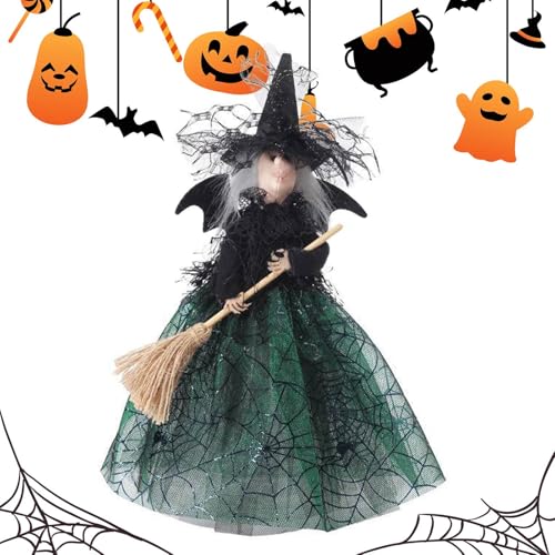 Kleine Hexenpuppe,Halloween Hexenpuppe - Dekorative Baumspitze-Puppe, Dekorative Baumspitze, gruselige Puppe, um den Geist von Halloween zu verbreiten von Generisch