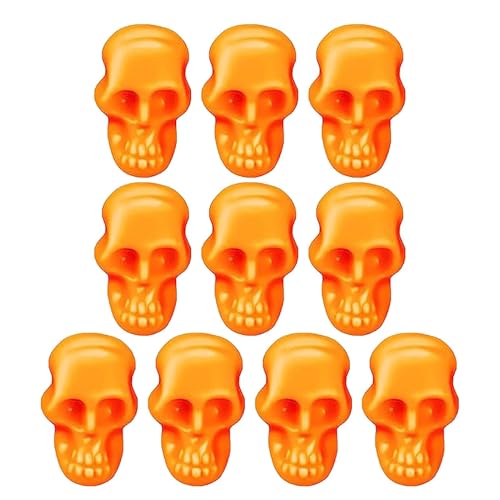 Kleine Schädel für Halloween,Miniatur-Schädel - 100 Landschaftsfiguren mit kleinen Schädelköpfen - Schreibtischdekoration, Halloween-Skelettskelett, buntes Spielzeug für Giard von Generisch