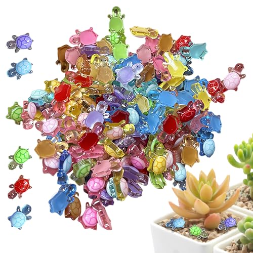 Kleine Schildkröten – Puppenhaus-Miniatur-Meeresschildkröten, kleine Tierfiguren, Meerestiere, Set mit 100 Stück, für Feengarten, Aquarium, Landschaft, Kuchendekoration, Puppenhaus-Dekoration Kleine Schildkröten – Puppenhaus-Miniatur-Meeresschildkröten, kleine Tierfiguren, Meerestiere, Set mit 100 Stück, für Feengarten, Aquarium, Landschaft, Kuchendekoration, Puppenhaus-Dekoration von Generisch
