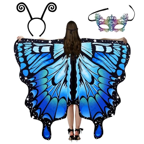 Kleine Schmetterlingsflügel - Kostüm Für Frauen Aus Fail Wings Für Frauen | Magic Dressing -Schal Mit Masken- Und Antennenstreifen, Halloween -Kostüm Und Tanzzubehör, Verwandeln Sich In Einen Hervorra Kleine Schmetterlingsflügel - Kostüm Für Frauen Aus Fail Wings Für Frauen | Magic Dressing -Schal Mit Masken- Und Antennenstreifen, Halloween -Kostüm Und Tanzzubehör, Verwandeln Sich In Einen Hervorra von Generisch