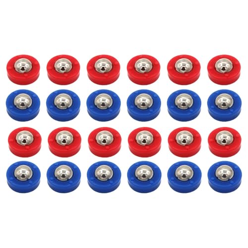 Kleine Shuffleboard-Ersatz-Pucks, 24-teiliges Lockenspiel-Zubehör, lustiges Gleitrollen-Set, tragbare Tisch-Shuffleboard-Perlen für Familienspiele im Innenbereich, Rot und Blau Kleine Shuffleboard-Ersatz-Pucks, 24-teiliges Lockenspiel-Zubehör, lustiges Gleitrollen-Set, tragbare Tisch-Shuffleboard-Perlen für Familienspiele im Innenbereich, Rot und Blau von Generisch