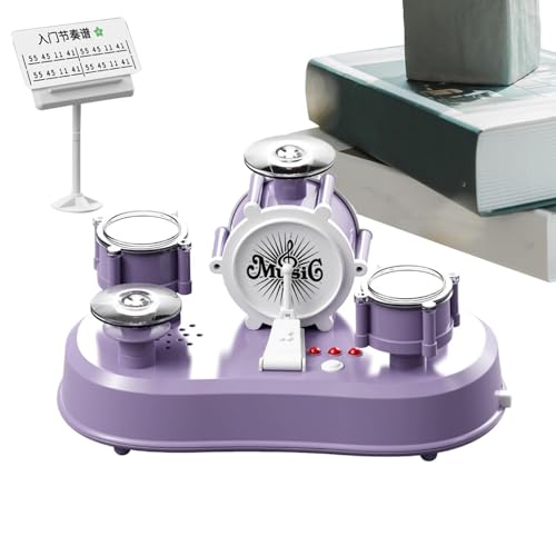 Kleine Trommel -Set für Kinder - Fingertrommel Set Elektronisch | Lernpercussion Instrument Jazz Drum | Klang und leichte Effekte | Miniatur Musikinstrumente Desktop -Geräte für Kinder Erwachsene von Generisch